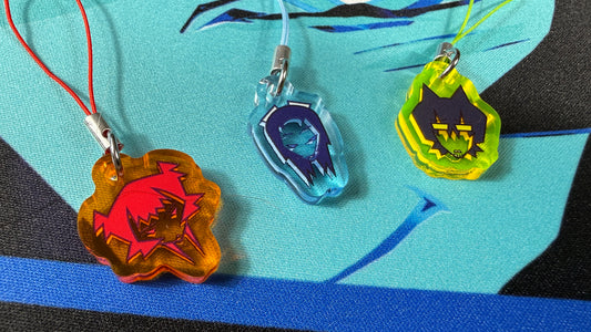 1" phone charm set